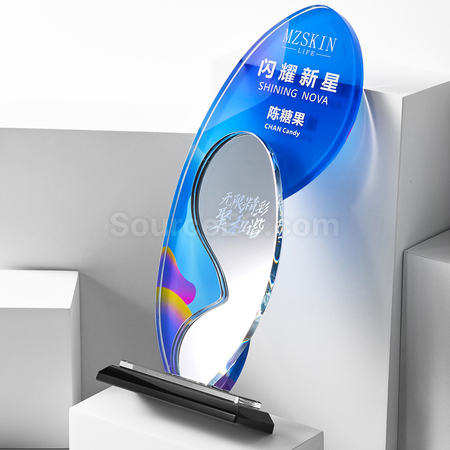 禮品訂造創意水晶獎座紀念品