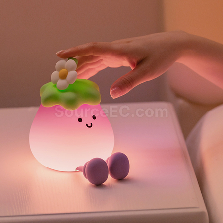 禮品訂造茄子小夜燈/拍拍燈紀念品