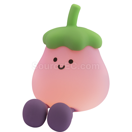 禮品訂造茄子小夜燈/拍拍燈紀念品