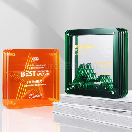 禮品訂造亞克力水晶獎座紀念品