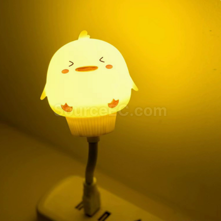 禮品訂造智慧語音控制聲控小夜燈usb插電紀念品