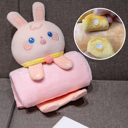 禮品訂造卡通立體午睡毛毯紀念品