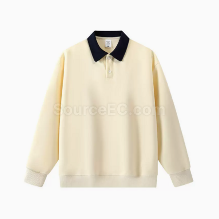 禮品訂造拼色polo長袖紀念品