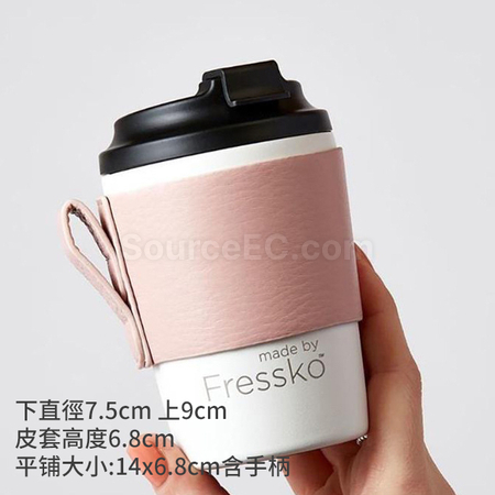 禮品訂造PU手提隔熱杯套紀念品
