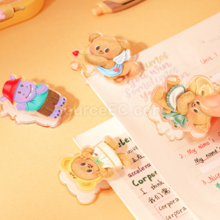禮品訂造黃油小熊卡通夾紀念品