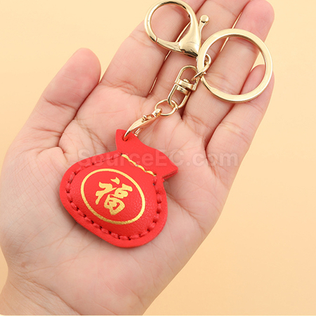 禮品訂造手工DIY PU福袋匙扣紀念品
