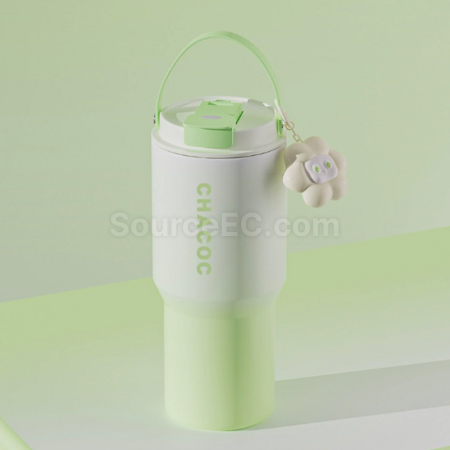 禮品訂造不銹鋼帶吸管保溫杯紀念品