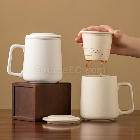 禮品訂造陶瓷杯（茶水分離泡茶）紀念品