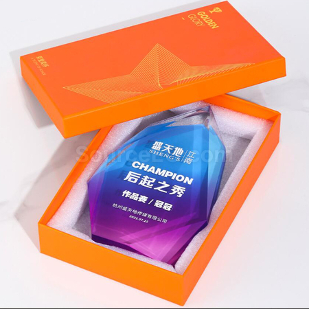 禮品訂造不規則水晶獎座紀念品