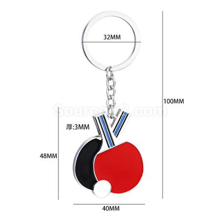 禮品訂造乒乓球匙扣紀念品