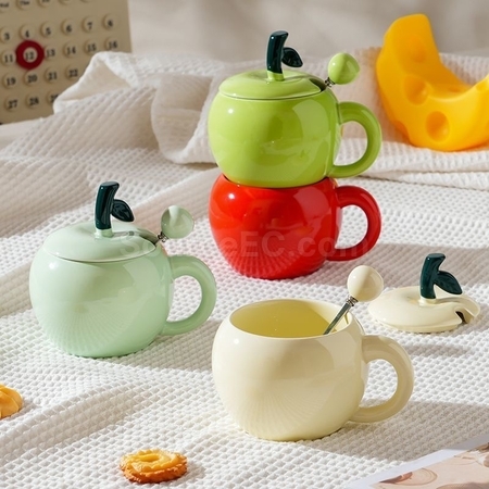 禮品訂造創意蘋果陶瓷杯紀念品