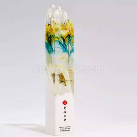 禮品訂造大理石水晶獎座紀念品
