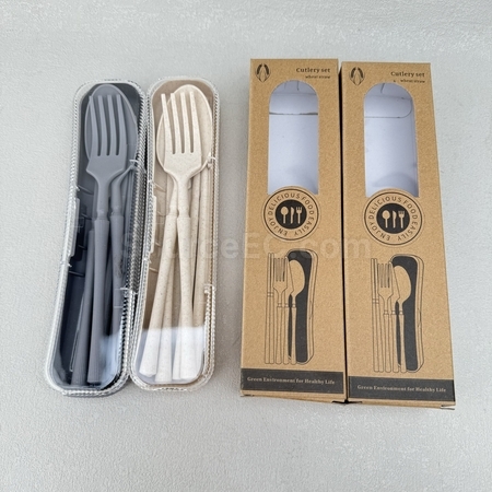 便攜可重用餐具 | 筷子套裝 | 環保餐具套裝 | 環保棉袋木製餐具套裝 | 不銹鋼環保餐具