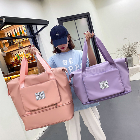 禮品訂造可折疊擴充大容量旅行袋紀念品