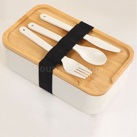 禮品訂造小麥秸稈飯盒紀念品