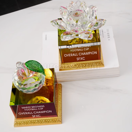 禮品訂造蓮花獎座紀念品