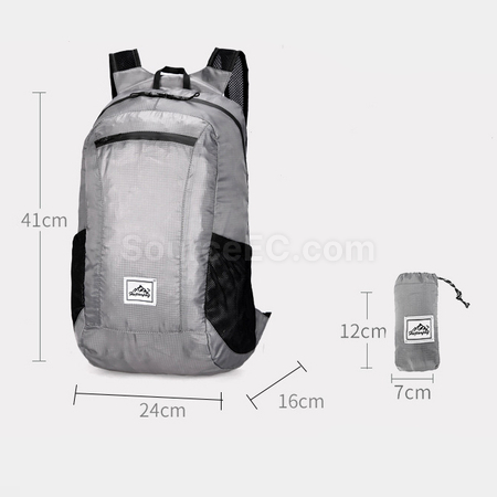 禮品訂造超輕防水戶外折疊登山背包紀念品