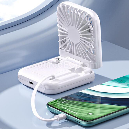 禮品訂造自帶充電線迷你風扇紀念品