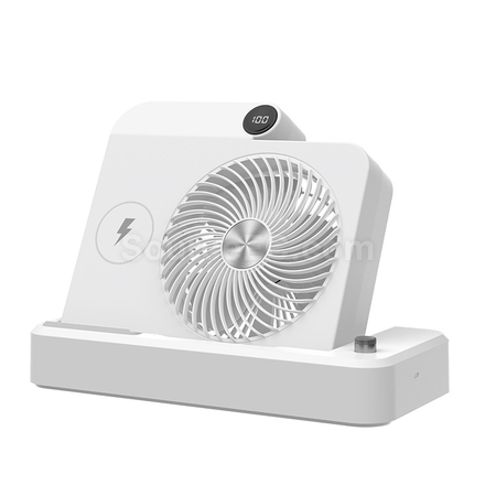 禮品訂造無線充電臺式風扇紀念品
