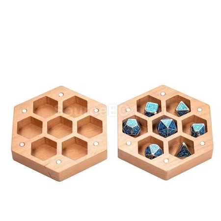 禮品訂造磁吸式骰子木盒紀念品