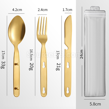 禮品訂造不銹鋼自備餐具套裝紀念品