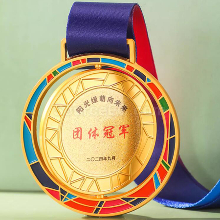 禮品訂造旋轉金屬獎牌紀念品