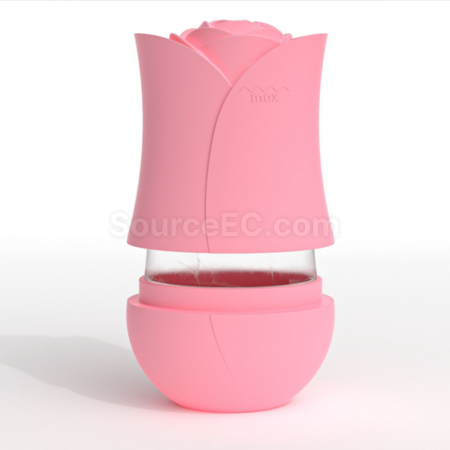 禮品訂造玫瑰花矽膠敷臉冰格紀念品