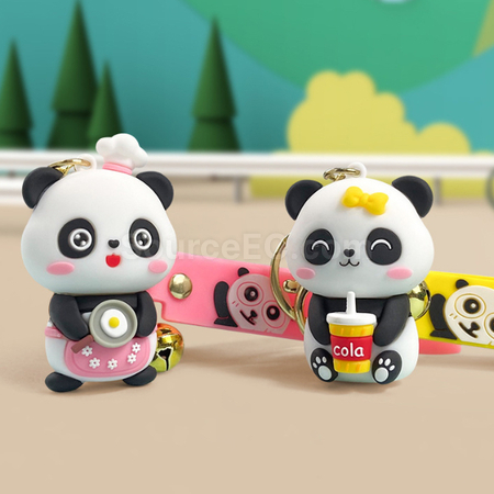 禮品訂造可愛熊貓匙扣紀念品