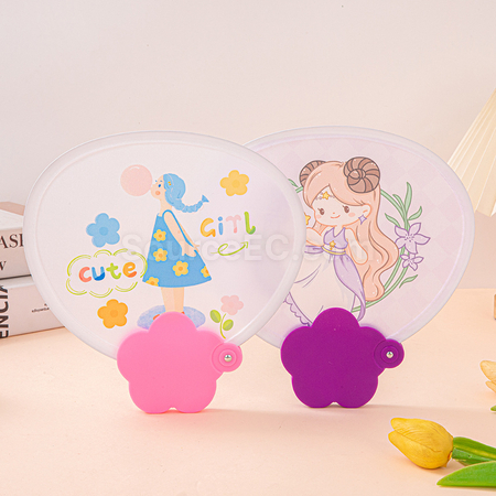 禮品訂造花朵折疊廣告扇子紀念品