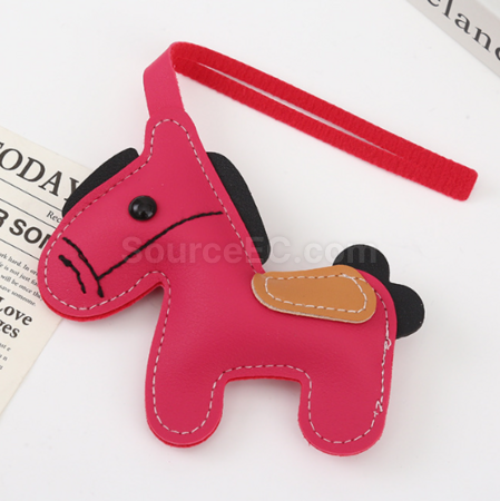 禮品訂造PU皮革小馬掛件紀念品