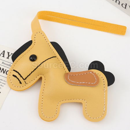 禮品訂造PU皮革小馬掛件紀念品