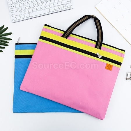 禮品訂造雙層帆布文件袋紀念品
