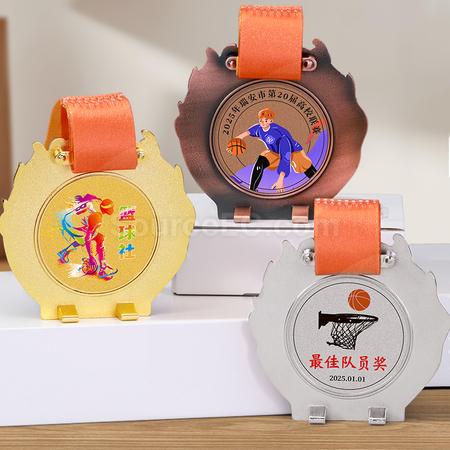禮品訂造乒乓球金屬獎牌紀念品