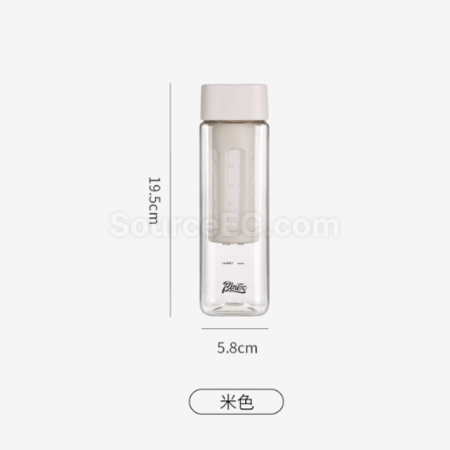 禮品訂造四方便攜濾網冷萃刻度隨行杯紀念品