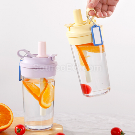 禮品訂造塑膠吸管水樽紀念品