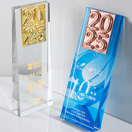 禮品訂造2025水晶獎座紀念品