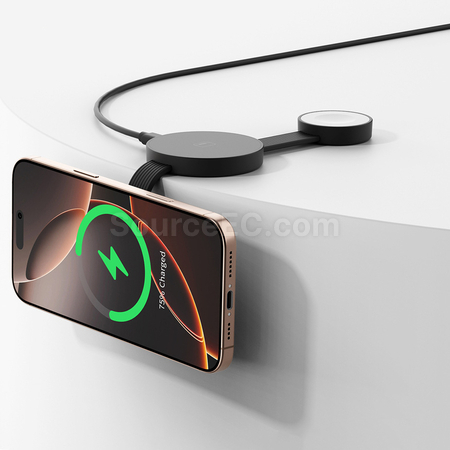 禮品訂造三合一磁吸無線充電器紀念品