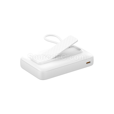 禮品訂造無線磁吸帶線手機支架移動電源紀念品