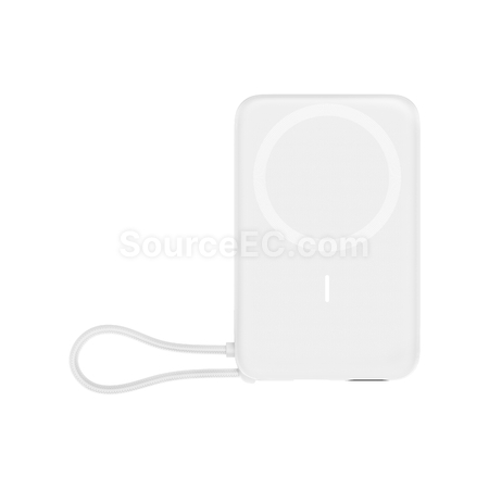 禮品訂造無線磁吸帶線手機支架移動電源紀念品