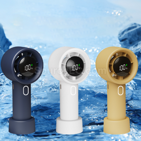 禮品訂造數顯手持桌面USB風扇紀念品