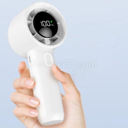 禮品訂造數顯手持桌面USB風扇紀念品