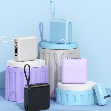 禮品訂造多功能三合一可拆卸插頭移動電源紀念品