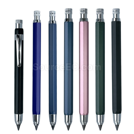 禮品訂造素描金屬六角自動鉛筆紀念品