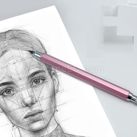 禮品訂造素描金屬六角自動鉛筆紀念品