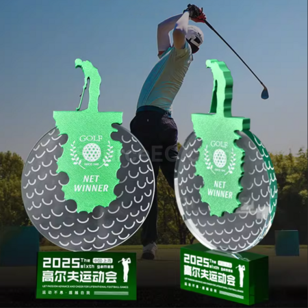 禮品訂造高爾夫球獎座紀念品