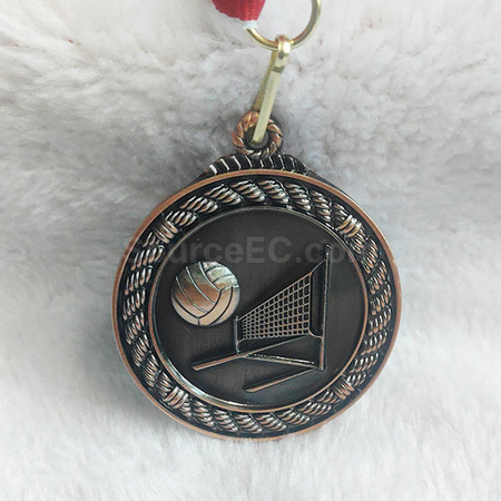 禮品訂造排球金屬獎牌紀念品
