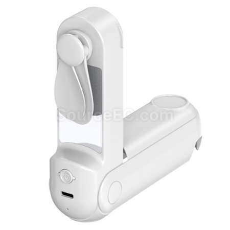 禮品訂造五合一（行動電源鏡子手電筒支架）手持風扇紀念品