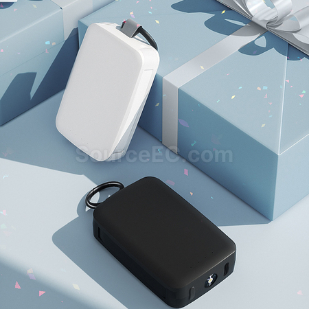 禮品訂造迷你應急移動電源電筒匙扣紀念品