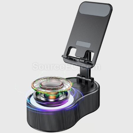 禮品訂造360°旋轉氛圍燈音響行動電源支架紀念品