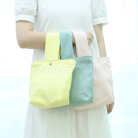 禮品訂造糖果色手挽帆布袋紀念品